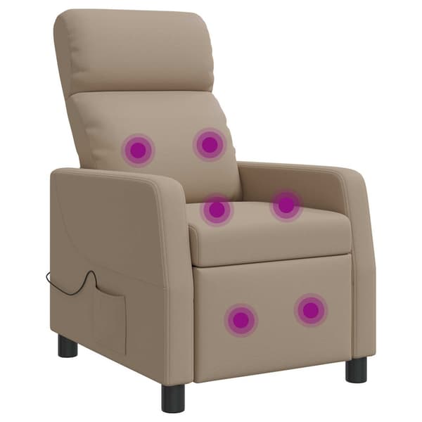 Massagefåtölj Cappuccino Konstläder