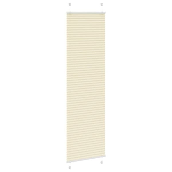 Plisserad persienn cremefärgad 55x200cm tyg bredd 54,4cm