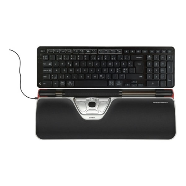Contour RollerMouse Red Plus - centrerad mus - USB - med Balance Keyboard PN Svart