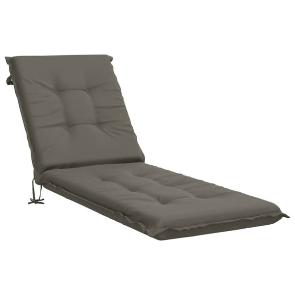 Solstol Kudde GEMERT 100% Polyester Grå 190 x 50 x 9 cm