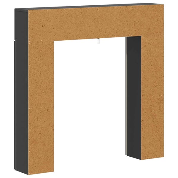 Eldstadsram Svart 102 x 18 x 100,5 cm Konstruerat trä