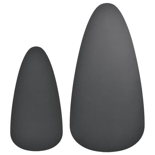 Soffbord 2 st massiv furu svart