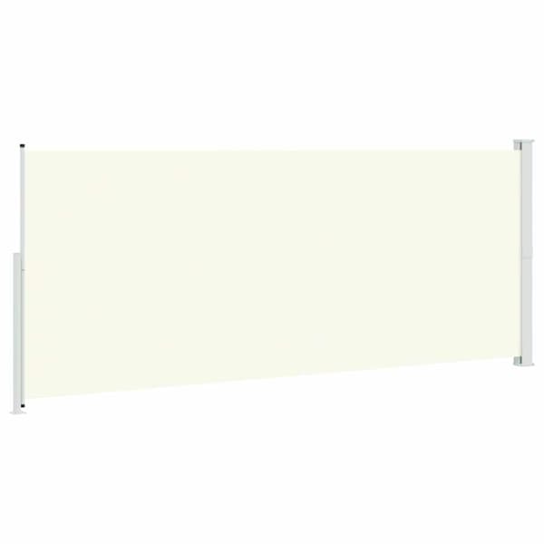Infällbar sidomarkis 200x500 cm gräddvit