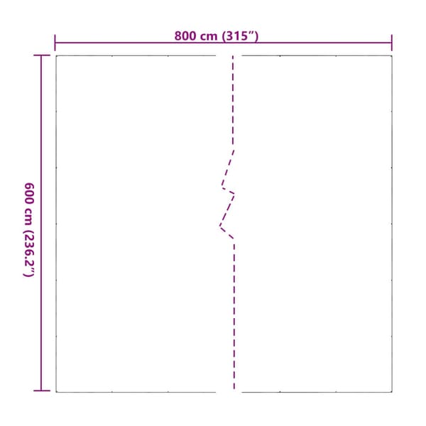 Tarpulin Transparent 6 x 8 m PVC