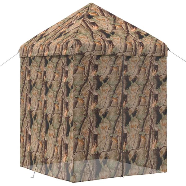 Pop-up Gazebo med 4 Sidoväggar 3 x 3 m Skogs camo