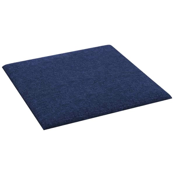 Väggsänggavel 12 pcs Blå 30 x 30 cm tyg