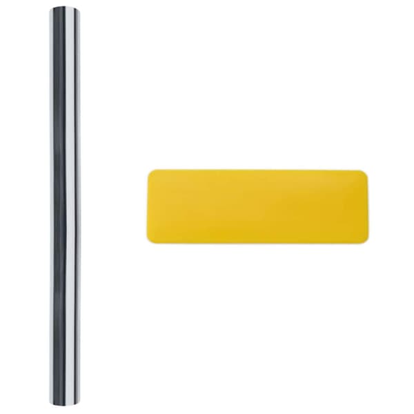 Statisk Reflekterande Solfönsterfilm Silver 45 x 1000 cm PVC