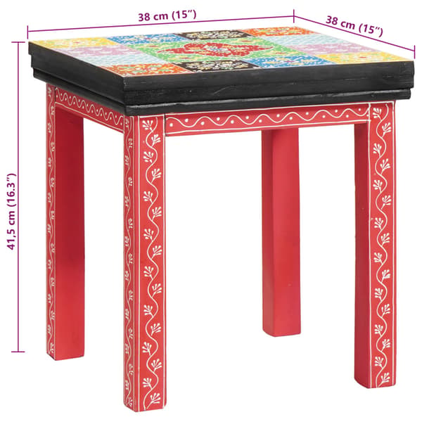 Sidobord 2 pcs Flerfärgsdesign