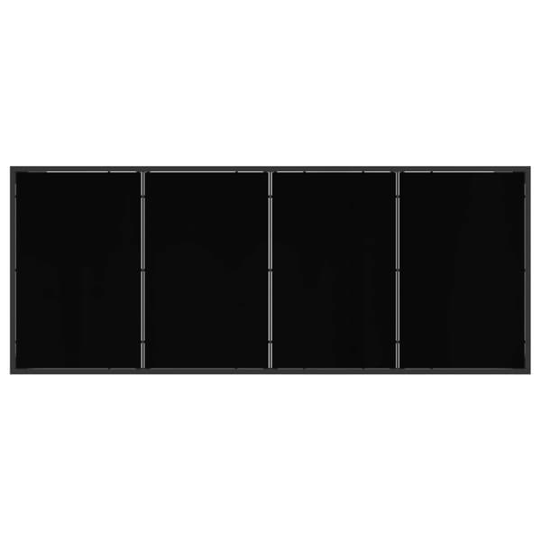 Utemöbelset 7 pcs Svart och Anthracit Textilene