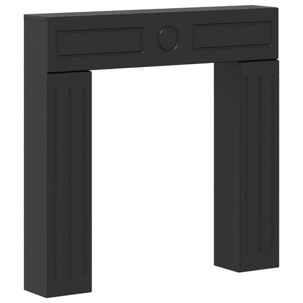 Eldstadsram Svart 102 x 18 x 100,5 cm Konstruerat trä