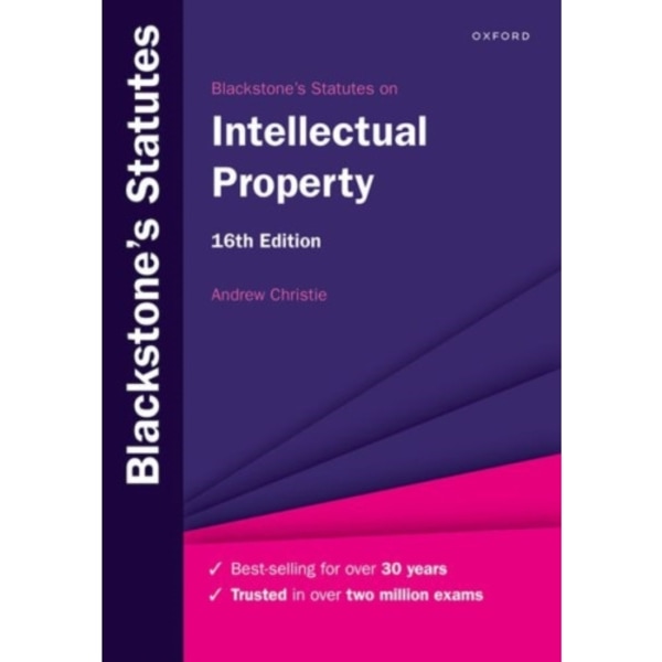 Blackstone's Statutes on Intellectual Property (häftad, eng)