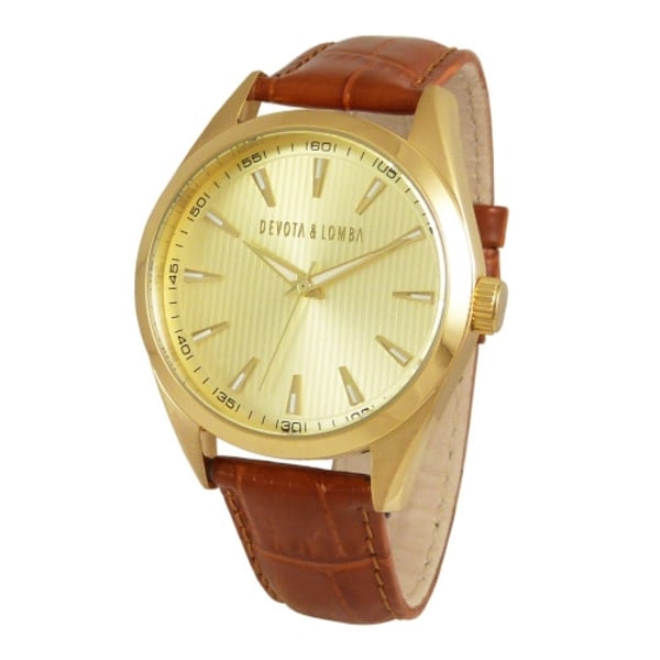DEVOTA & LOMBA DL014ML-02BRG - Quartz Klocka Herr (40MM)