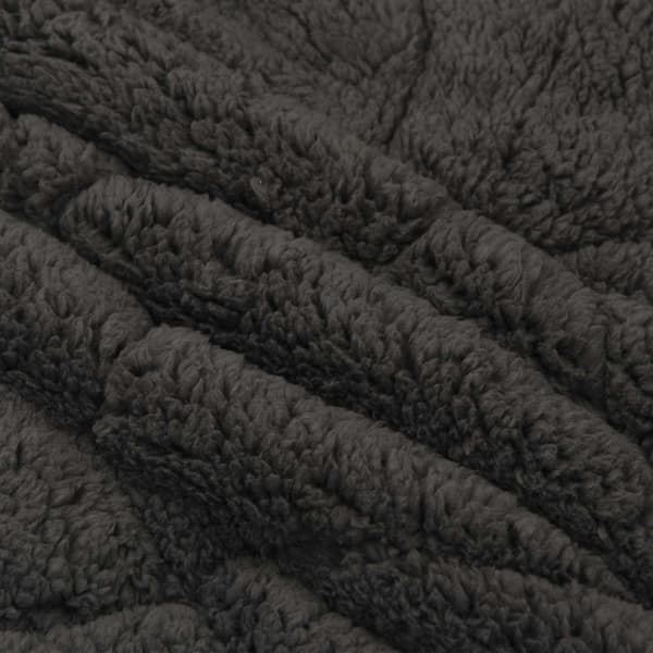 Vinter Täcke Antracit 155 x 200 cm Mikrofiber och Teddyfleece