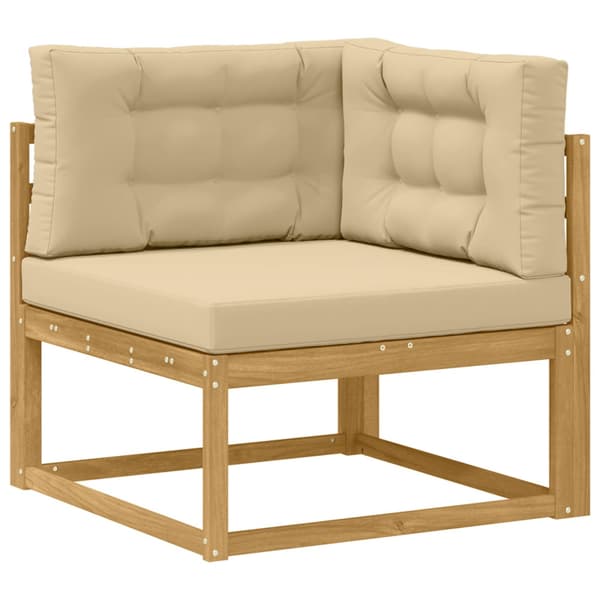 Utomhussoffset 8 pcs Vit och Beige