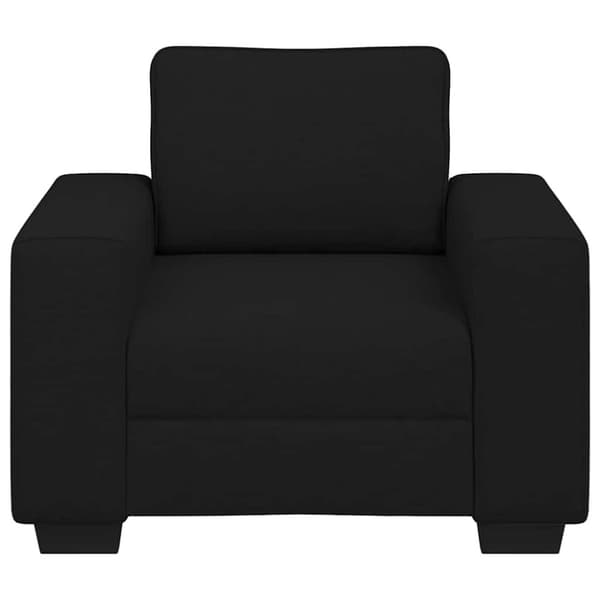 Soffstol svart 100x77x82 cm tyg