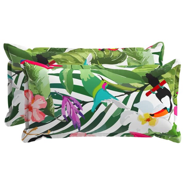 Kudde med kudde HOUTEN 2 st Flerfärgsdesign Polyester