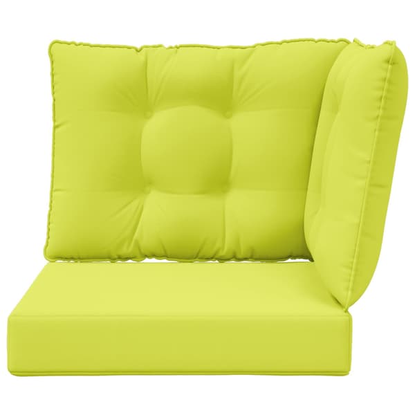 Utomhus Soffa Kudde 3 pcs Grön Polyester