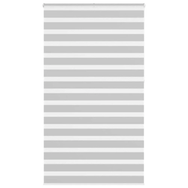 Rullgardin zebra ljusgrå 130x230 cm tyg bredd 125,9cm polyester