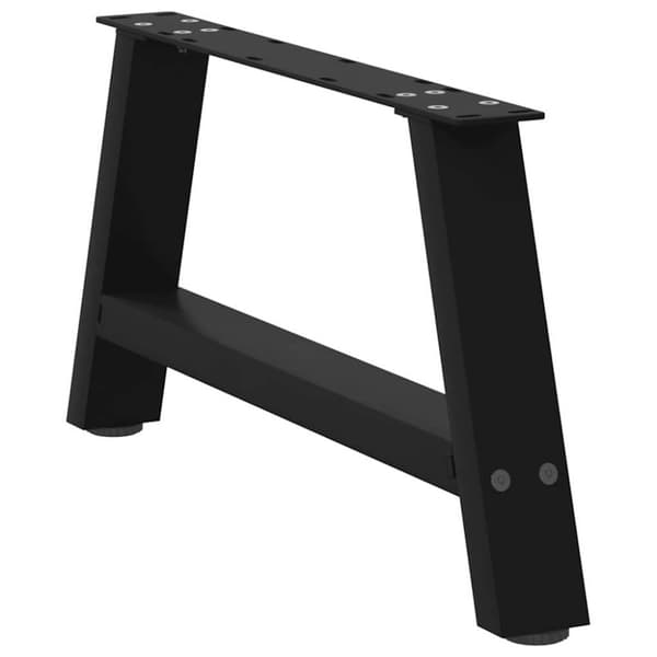 Soffbordsben A-formade 2 st svarta 70x(30-31) cm stål