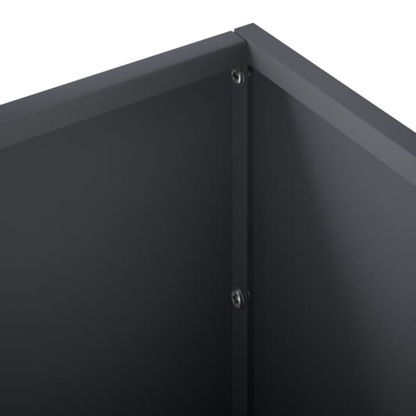 Trädgårdsplanterare 2 st Antracit 60 x 20 x 20 cm