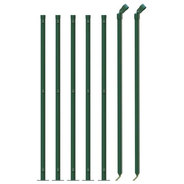 Stängsel med stolpsko grön 0,8x10 m