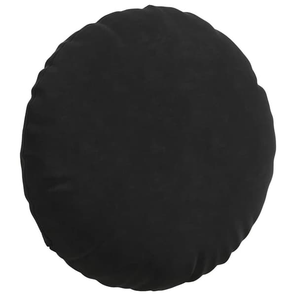Sittkuddar 2 pcs Svart Ø 40 x 13 cm Sammet