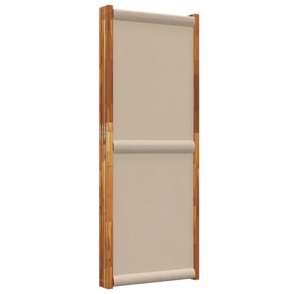 Rumsavdelare 4 paneler taupe 280x180 cm