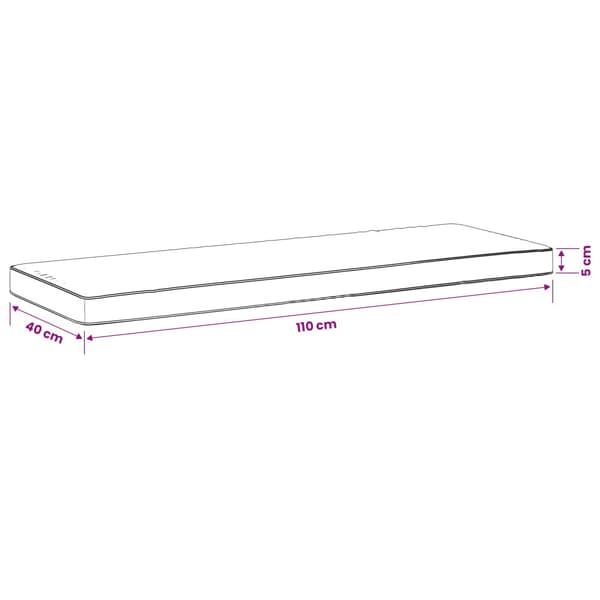 1-delad Bänk Kudde VUGHT 100% Polyester Ljusgrön