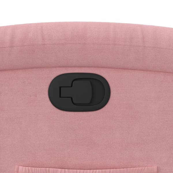 Reclinerfåtölj rosa sammet