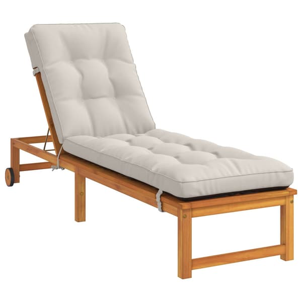 Solstol Kudde VIANEN 100% Polyester Vit 200 x 55 x 8 cm