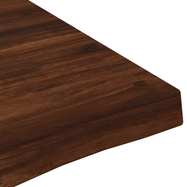 Rektangulärt Bordsskiva 90 x 50 x 3,5 cm Rektangulär Mörkbrun