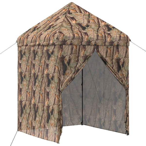 Pop-up Gazebo med 4 Sidoväggar 2 x 2 m Skogs camo