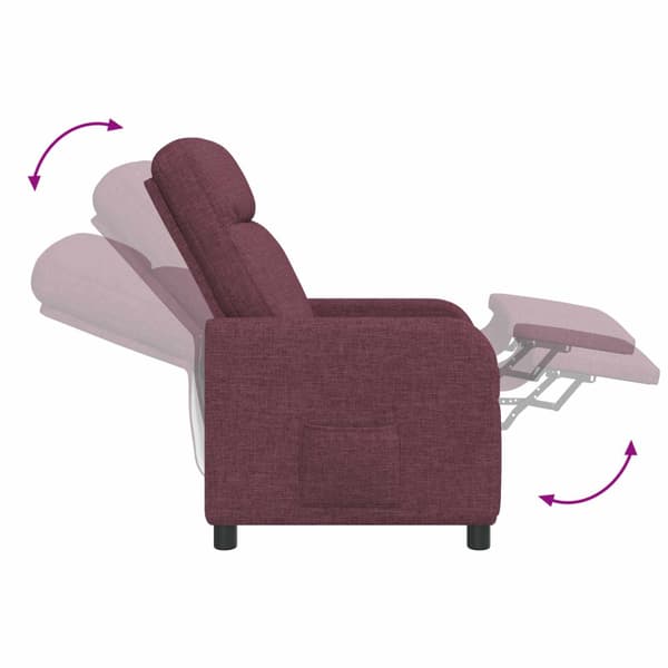 Massagefåtölj Lila Tyg