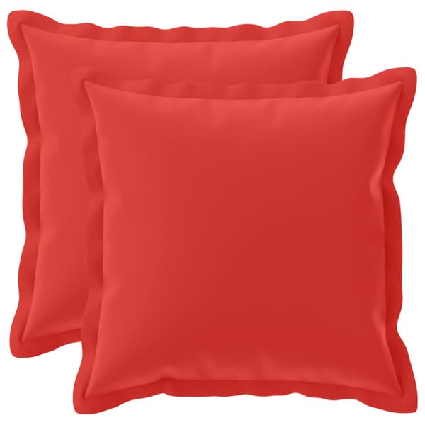 Kuddöverdrag 2 st HOUTEN Röd 30 x 30 cm Polyester