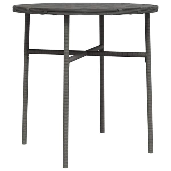 Trädgårdsbord grå 45 cm konstrotting