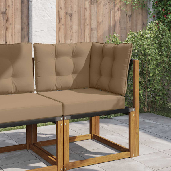 Utomhus Soffa Kudde 3 pcs Taupe Polyester