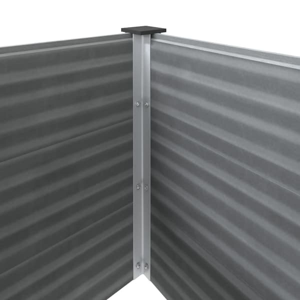 Odlingslåda upphöjd WPC 100x100x91 cm grå