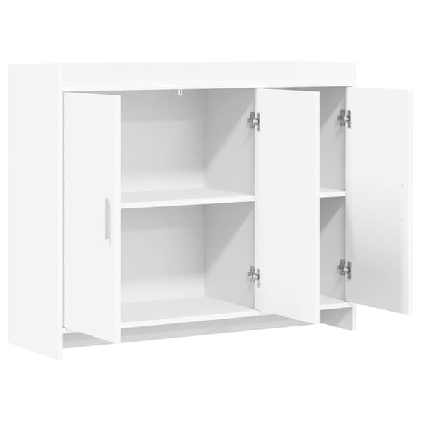 Sideboard Vit 98,5 x 33 x 80 cm Konstruerat trä