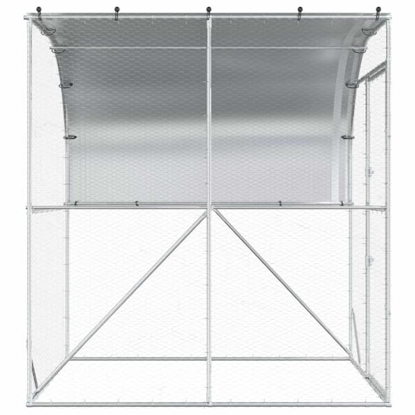 Hönsgård Silver 200 x 200 x 215 cm Galvaniserat stål
