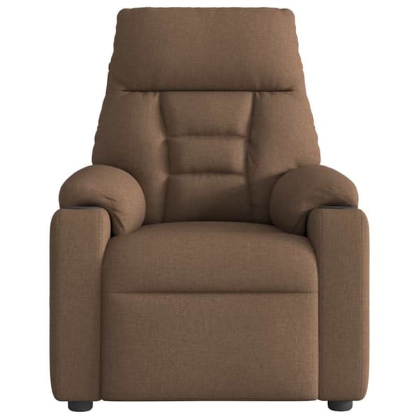 Elektrisk reclinerfåtölj Brun tyg