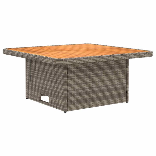 Möbelset med kudde 7 pcs Grå och mörkgrå PE Rattan