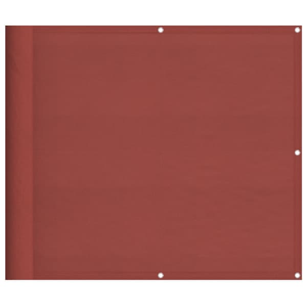 Balkongskärm terrakotta 90x1000 cm 100% polyester oxford