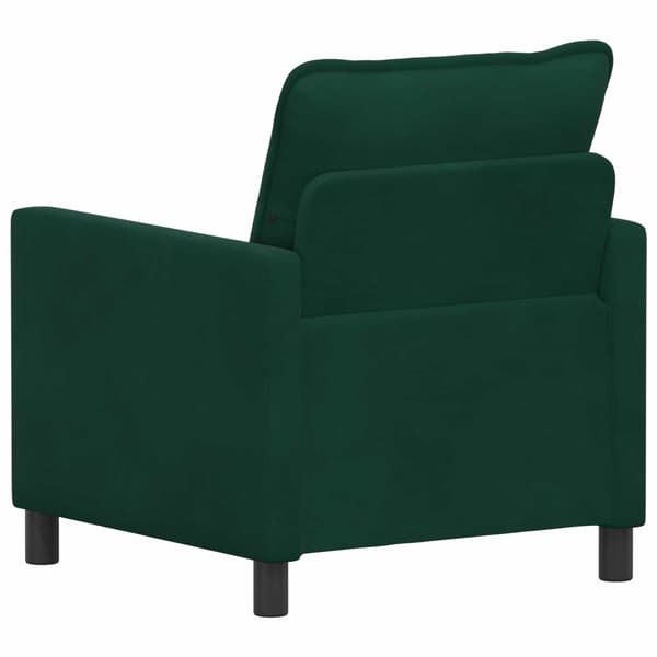 Soffa Mörkgrön 76 x 81 x 87,5 cm Sammet