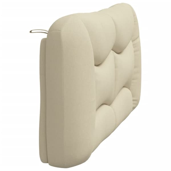 Headboard Cushion "Hvar" Cream 160 cm Fabric