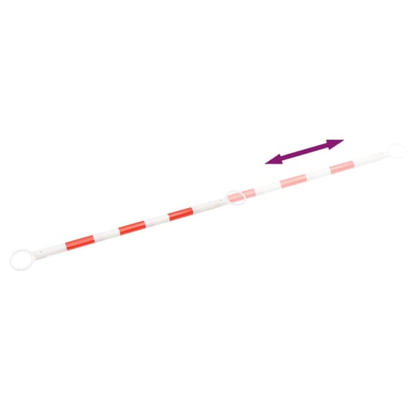 Utdragbar bom för trafikkoner ABS 116-197 cm 10-pack