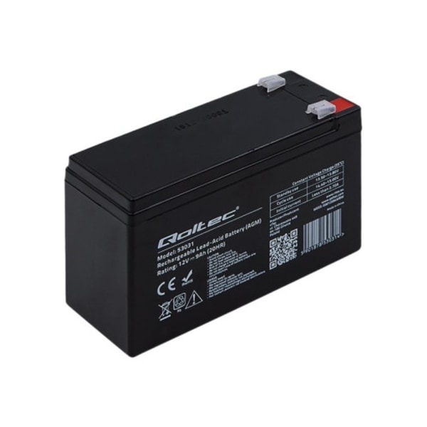 Qoltec - UPS-batteri - Bly-syra - 9 Ah