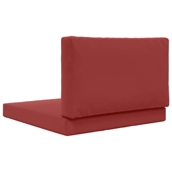 Utomhus Soffa Kudde 2 pcs Vinröd Polyester
