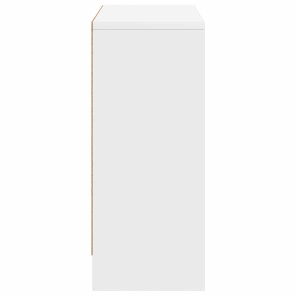Sideboard med låda Vit 73,5 x 22,5 x 53,5 cm