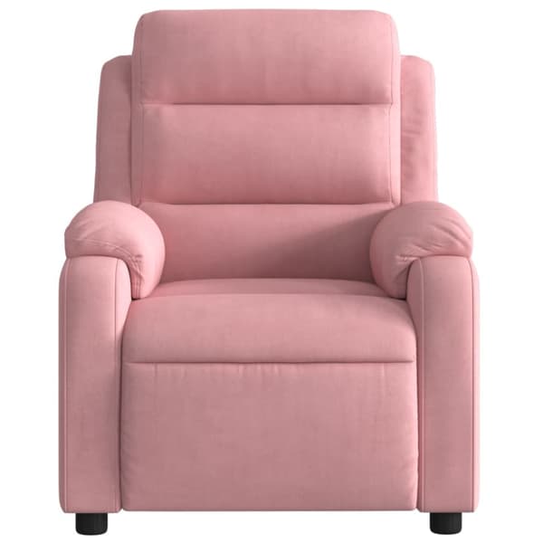 Massagefåtölj rosa sammet