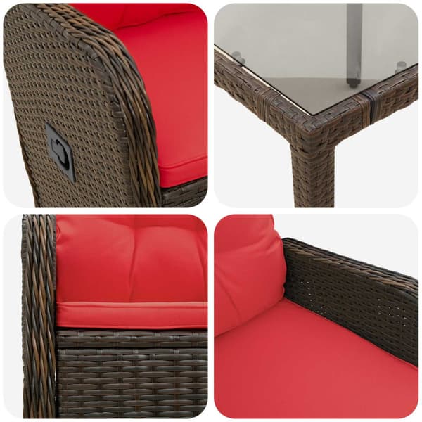Utomhusmatbord 3 pcs konstrotting